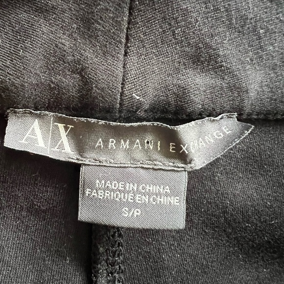 Armani Exchange pants black Small stretch 2 pockets with zippers - Picture 7 of 7